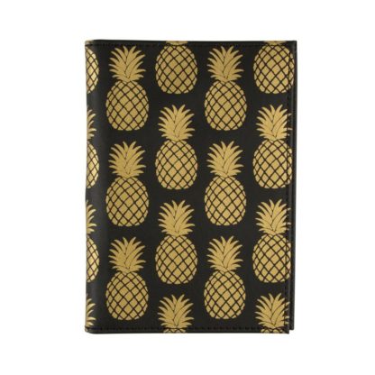 Etui na paszport i karty Gold Pineapple